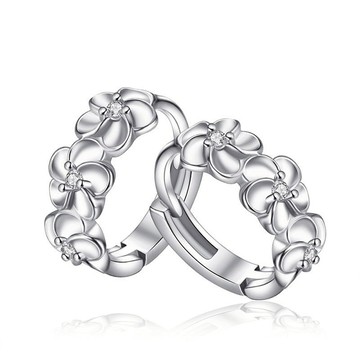 隔日到貨 永恆 耳環 八心八箭 耳環 莫桑鑽 摩星鑽  耳扣 耳針E285