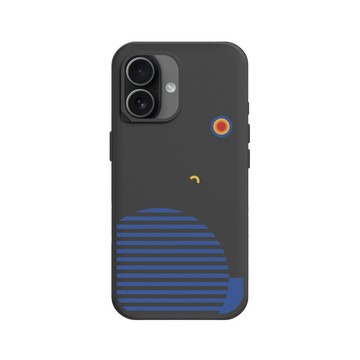 iPhone 17 SolidX 黑 - NASA - Exoplanet K2-18 b & Red Dwarf - Bauhaus Style