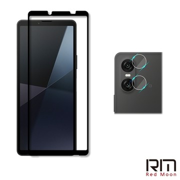 RedMoon SONY Xperia 10 VI 2024 手機保護貼2件組 9H玻璃保貼+厚版鏡頭貼