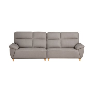 【本木】歐尼 透氣耐磨貓抓皮4人坐沙發-芝麻黑#5377