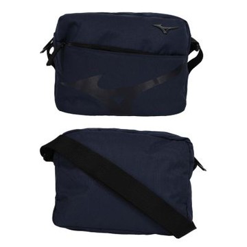 MIZUNO 側背包-臀包 斜背包 側背包 美津濃 台灣製 33TSC50214 丈青黑