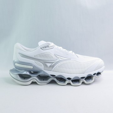 Mizuno J1GC265132 WAVE PROPHECY 15 男慢跑鞋 頂級避震 白銀【iSport愛運動】