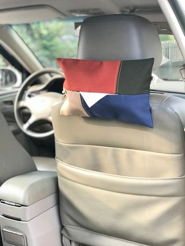 二用車用面紙套 / 色塊拼接帆布面紙套