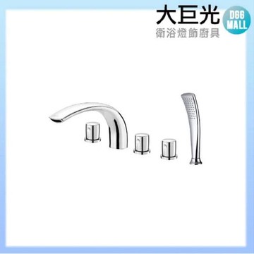 【大巨光】象牙造型浴用檯面雙槍水龍頭_5件式(SB-6605)