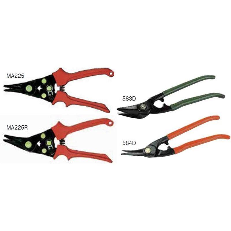 BAHCO Sheet Metal Scissors 板金はさみ右勝手 583D