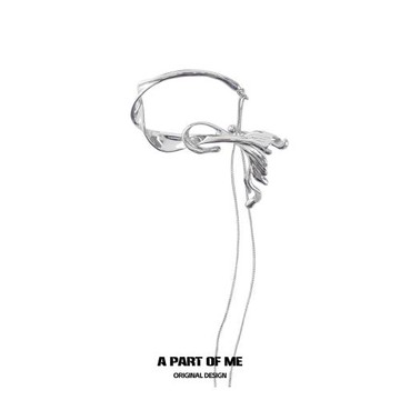 美人魚系列原創長流蘇魚尾耳掛小眾高級感個性耳飾無耳洞耳掛