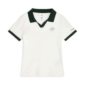 PUMA 短T MONDAY SLEEPING CLUB系列 米白 針織 POLO衫 女 63898487