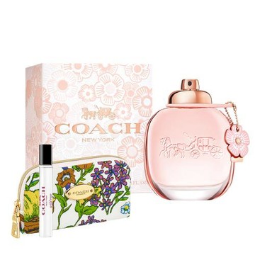 【COACH】芙洛麗淡香精90ml(贈隨機香水筆7.5ml)