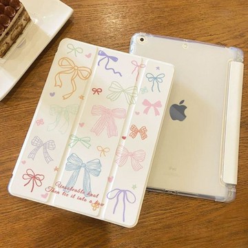 滿屏彩色蝴蝶結平板保護套iPad 10/11/12代/Air4/5/6/8/10.2