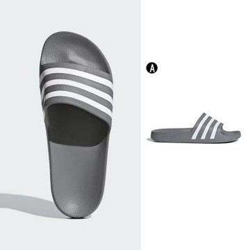 【Adidas 愛迪達】ADILETTE AQUA 運動拖鞋 男 A-F35538
