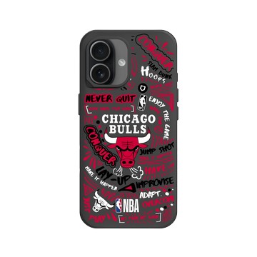 iPhone 17 SolidX 黑 - NBA - 塗鴉系列-芝加哥公牛 Chicago Bulls - Graffiti