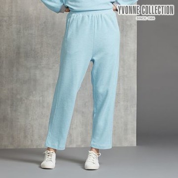 YVONNE 以旺傢飾 雙色提花長褲-冰島藍（M/L）