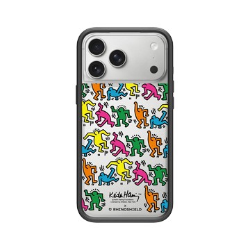 iPhone 17 Pro Max Mod NX -邊框背蓋組合 (相機按鈕) 黑 - Keith Haring - 跳舞的人