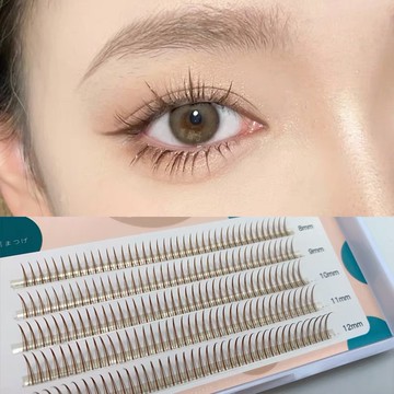 𝐋♡𝐋𝐈𝐓𝐀🦋蘿莉塔 仙女毛 焦糖色仙子毛 a型假睫毛 單簇棕色朵毛 自然仿真混合裝 假睫毛 嫁接睫毛