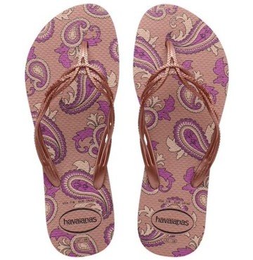 havaianas 哈瓦士 巴西人字拖 女款 Flash sweet royal 紫花 涼鞋 拖鞋 夾腳拖 海灘鞋＊夏日微風＊