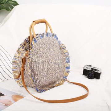 小紅書推薦ins爆款草編包新款手工編織小眾個性海邊度假沙灘拍照