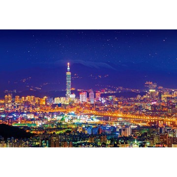 【拼圖貓】HC - 寶島風情-台灣‧台北 台北星光燦爛 台灣製 750片 夜光拼圖 750L-005