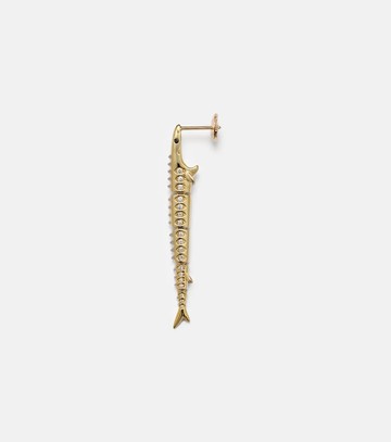 Yvonne Léon Marlin Gm 9kt gold single earring with diamonds
