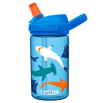 ├登山樂┤美國 Camelbak 400ml eddy+兒童吸管運動水瓶 鯊魚小隊 # CB2452402141