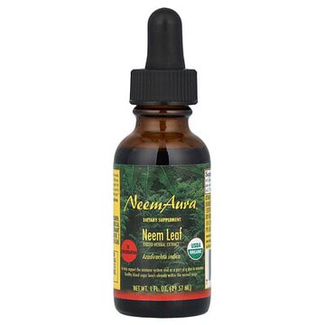 NeemAura, 印楝葉，3倍濃縮，萃取，1液量盎司（30毫升）