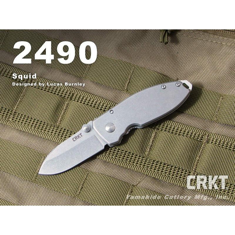 CRKT コロンビアリバー　#2490　Squid スクィド  シルバー