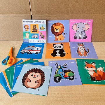 兒童剪紙手工玩具 寶寶啟蒙玩具 早教益智玩具 幼兒園活動趣味剪紙