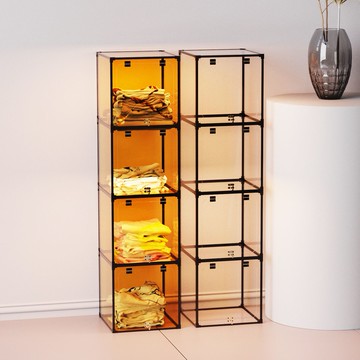 【免運/可開票】置物架 超市貨架 倉儲貨架 展示架 商超貨架 陈列架 亞克力展示櫃服裝店飾品置物架多層架收納擺件鞋子包包彩色陳列架