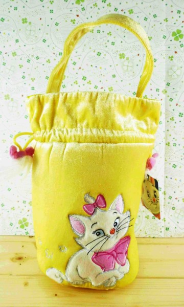 【震撼精品百貨】The Aristocats Marie 迪士尼瑪莉貓~束口提袋-黃