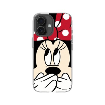 iPhone 16 Clear Case（相機按鈕） 透明 - 迪士尼-米奇 Mickey - 米妮摀嘴