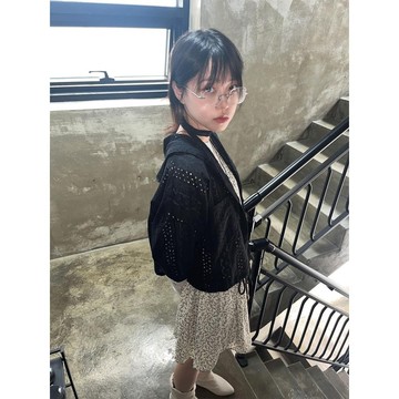 Codibook｜韓國 kim9hope 長袖V領打孔連帽上衣［預購］長袖上衣 女裝