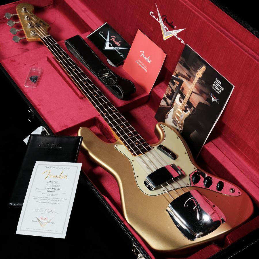 Fender Custom Shop   Time Machine Series 1963 Jazz Bass Journeyman Relic Aged Aztec Gold(S N CZ568785)(渋谷店)