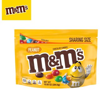 M&M S 經典花生糖衣巧克力 分享包 284.9g 零食/點心