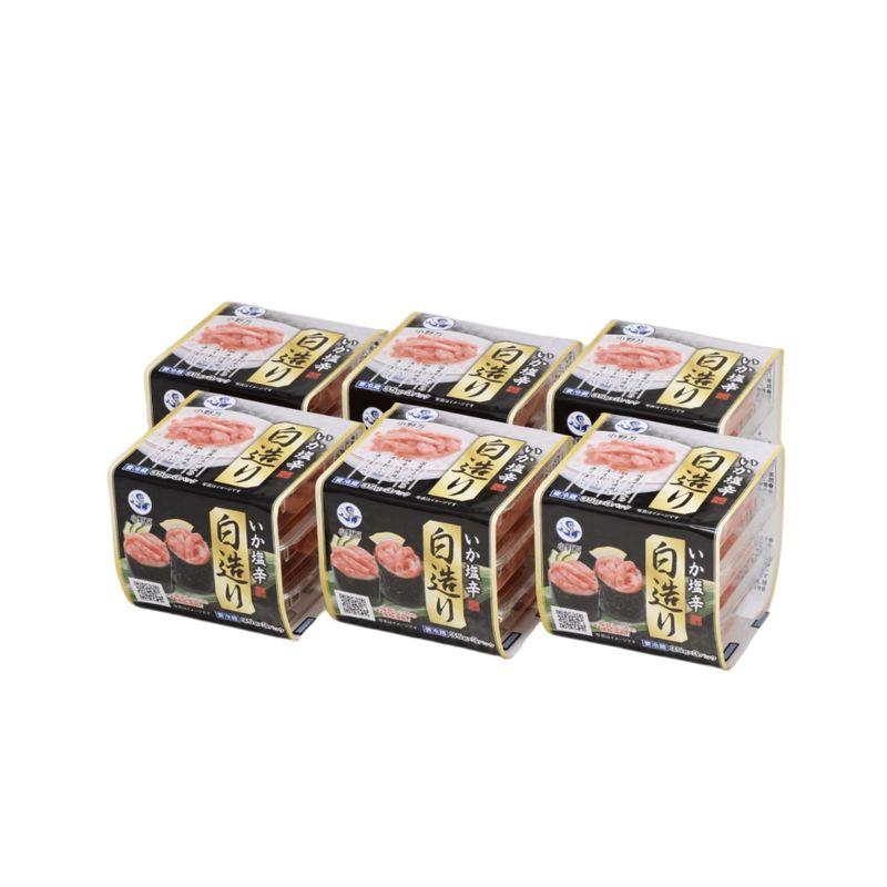 小野万 いか塩辛白造り35g×3連パック×6個セット《冷凍》