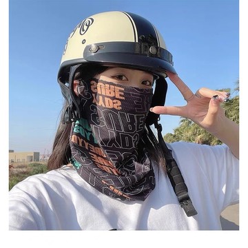 🔥臺灣24H🔥騎行開車釣魚防曬麵罩男女全臉防護臉罩薄款護頸脖套冰絲圍脖時尚 NNPF
