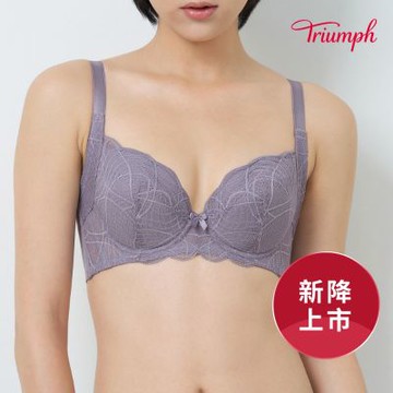 黛安芬-青春美型系列 全罩鋼圈內衣 B-E 雅灰