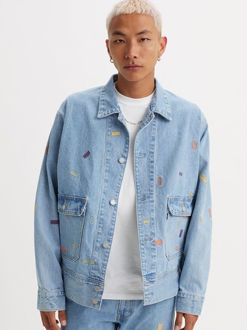 MOJ頂級日本布 男款丹寧牛仔夾克外套 / 精工刺繡 熱賣單品