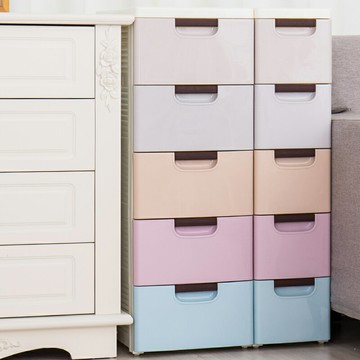 免運 收納箱 20-30cm寬窄面抽屜式收納柜5層塑料縫隙儲物柜多層廚房雜物整理柜