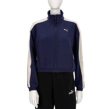 Puma 流行系列 Femme 女款 藍白色 亞規 立領 拼色 運動 休閒 外套 63131106
