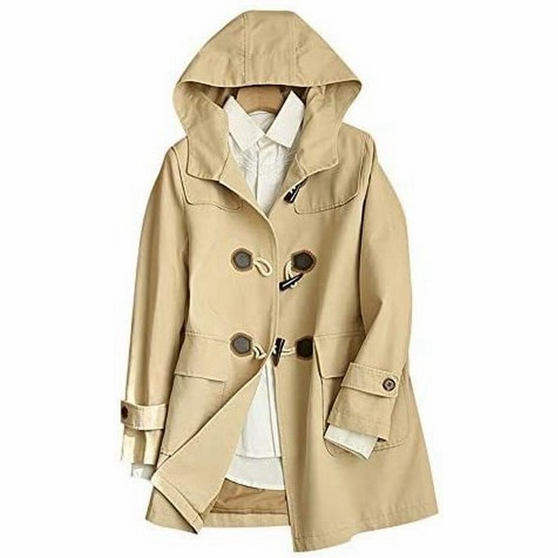 アンミダ Anmida 綿100 ダッフルコートレディース コート ジャケット ダッフルコート コート フード ポケット 長袖 カーキ M 通販 Lineポイント最大0 5 Get Lineショッピング