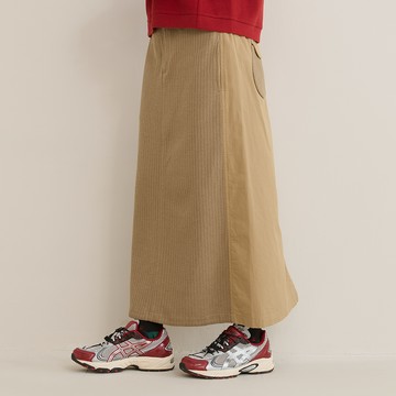 a la sha 跳色a針織拼接直筒裙