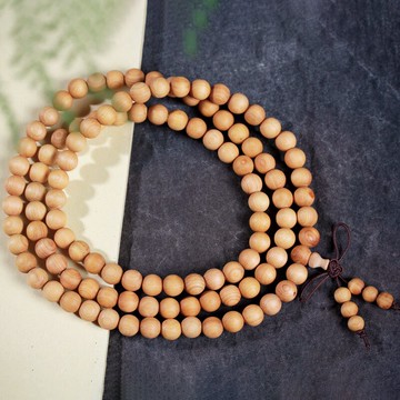 陳化老料崖柏手串木佛珠男女款手鏈高油密念珠多圈手持飾品手把件