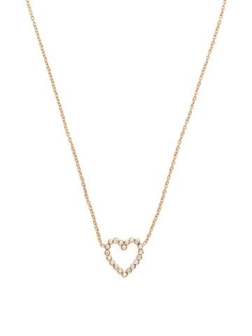Zoë Chicco - 14kt yellow gold heart diamond necklace - women - 14kt Yellow Gold - One Size