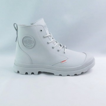 Palladium 74069090 PAMPA HI Z COATED WP+ 男女休閒鞋 防潑水 莫蘭迪質感 冰河灰