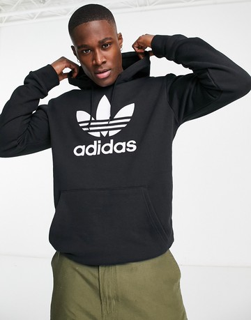 adidas Originals Trefoil hoodie in black