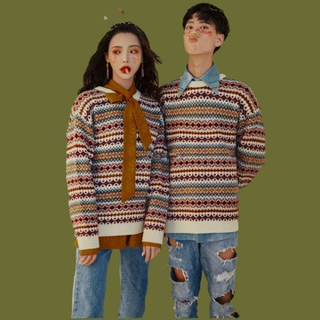 雀可愛影樓主題服裝春夏毛衣藝術照寫真女小清新私房情侶拍照旅拍