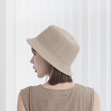 QUEENSHOP_ S 女裝 正韓 質感編織造型小圓帽 兩色售 現+預 【07020912】