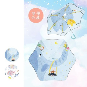 【現貨免運】Feeling Cool 兒童直傘 19吋 (雙面)圓角防戳設計