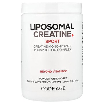 Codeage, 運動系列脂質體肌酸，一水磷脂複合物粉，原味，5000 毫克，1 磅（455 克）