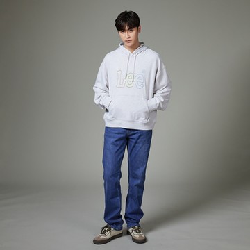 Lee 男女款 大LOGO長袖連帽厚TEE 兩色｜MODERN