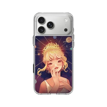 iPhone 17 Pro Max Clear Case（相機按鈕） 透明 - Ludmilacerafoce - Solar System
